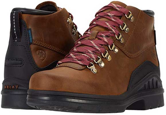 Ariat Barnyard Lace Waterproof Female Shoes Lace Up Boots