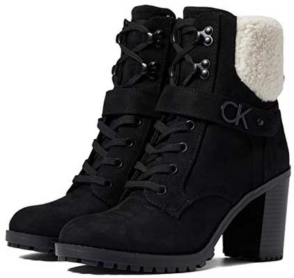 Calvin Klein Eliana 2 Female Shoes Lace Up Boots