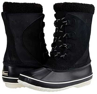 L.L.Bean Snow Boot Lace-Up Female Shoes Winter and Snow Boots