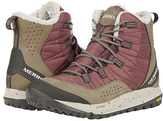 Merrell Antora Sneaker Boot Female Shoes Winter and Snow Boots