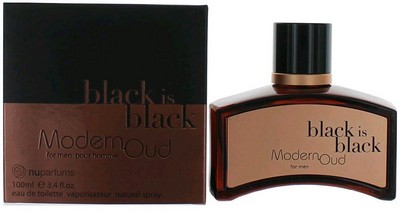 Black is Black Modern Oud by NuParfums, 3.4 oz EDT Spray  Men
