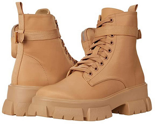 Steve Madden Thora-P Boot Female Shoes Lace Up Boots
