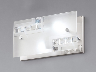 Diyas il31260 starlet frosted glass wall light