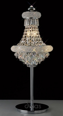 Diyas il31443 alexandra crystal table lamp in polished chrome