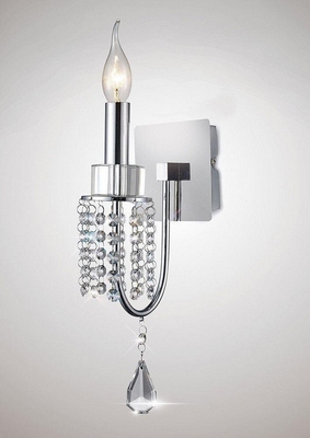 Diyas il31540 emily 1 light wall light in polished chrome