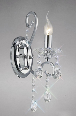 Diyas il31361 vela single crystal wall light in polished chrome