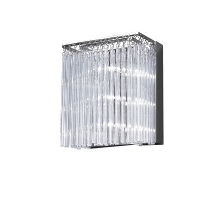 Diyas il30011 zanthe glass wall light in polished chrome finish