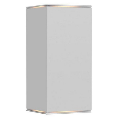 88101 tabo 1 modern outdoor wall light with silver finish