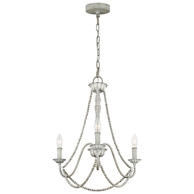 Elstead fe-maryville3 maryville 3 light traditional ceiling chandelier in washed grey finish