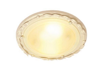 Elstead ov/f ivory/gold olivia flush ceiling light in ivory gold