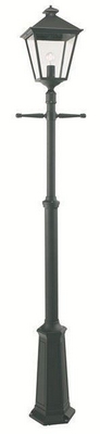 Norlys turin grande tg5 black lamp post with clear lens ip44
